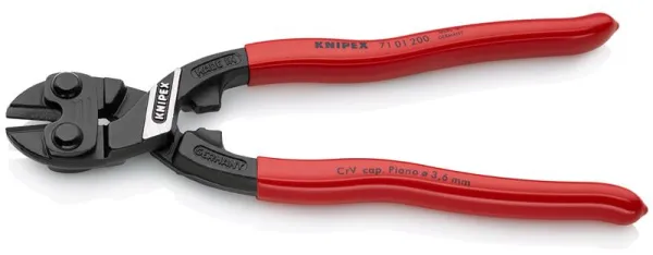 Knipex KNIPEX CoBoltÂ® Kompakt bultsax svart atramenterad, belagd med plast 200 mm