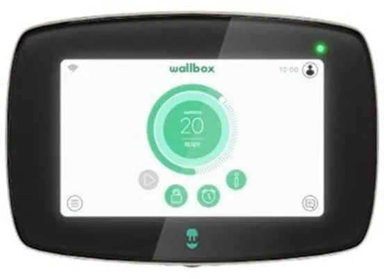 Wallbox Commander 2 laddstation med Wi-Fi, 22 kW, 5 meter, Typ 2, svart