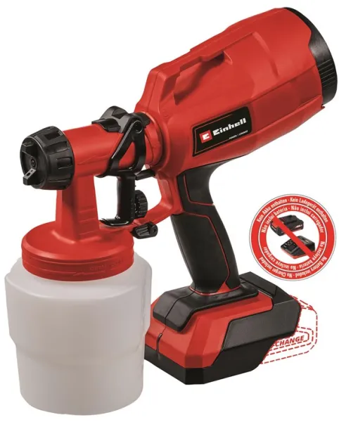 Einhell TC-SY 18/60 Li batteridriven färgspruta 18 volt utan batteri och laddare